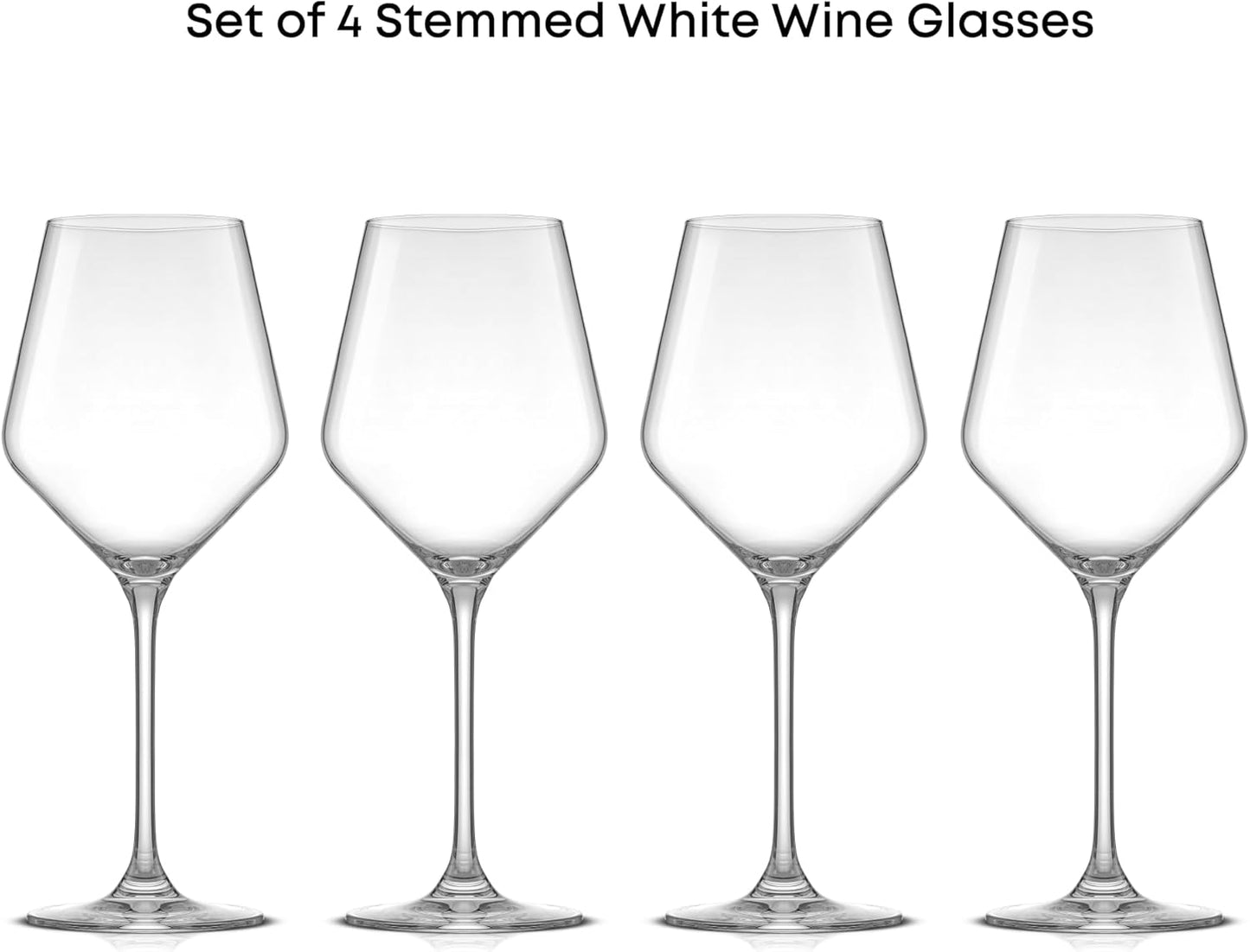 JoyJolt White Wine Glasses