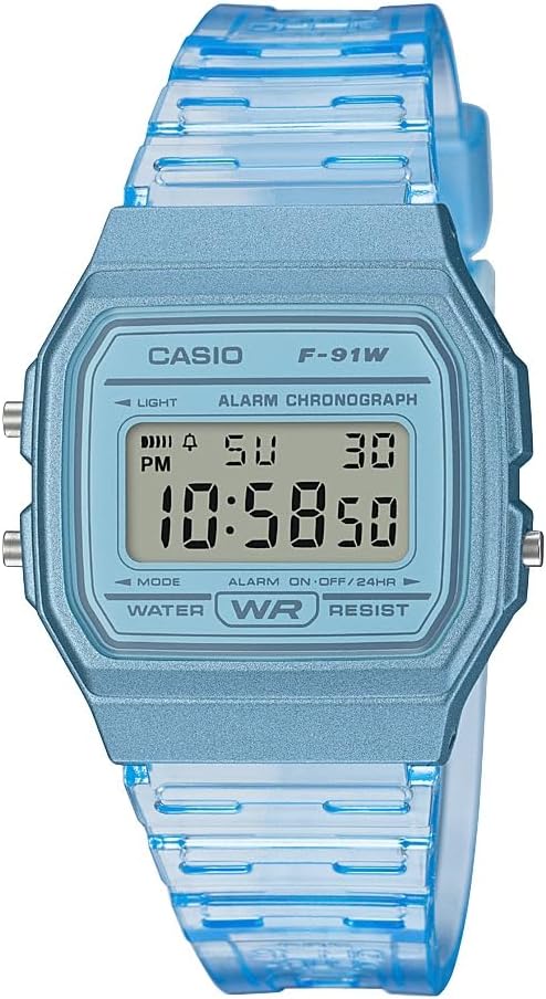 Casio F91W Series | Digital Watch | Water Resistant | LED Light | 1/100 SEC Stopwatch | Regular Time Keeping