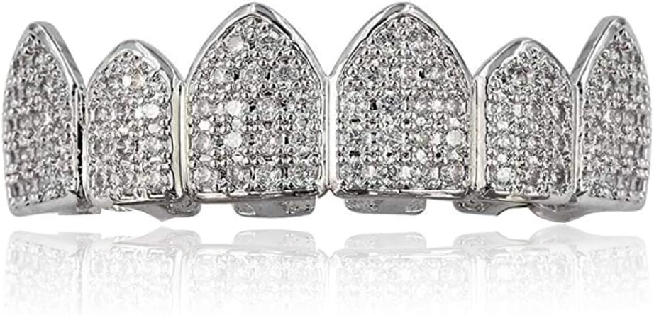 18K Gold Plated Iced Out Teeth Grills