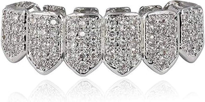 18K Gold Plated Iced Out Teeth Grills