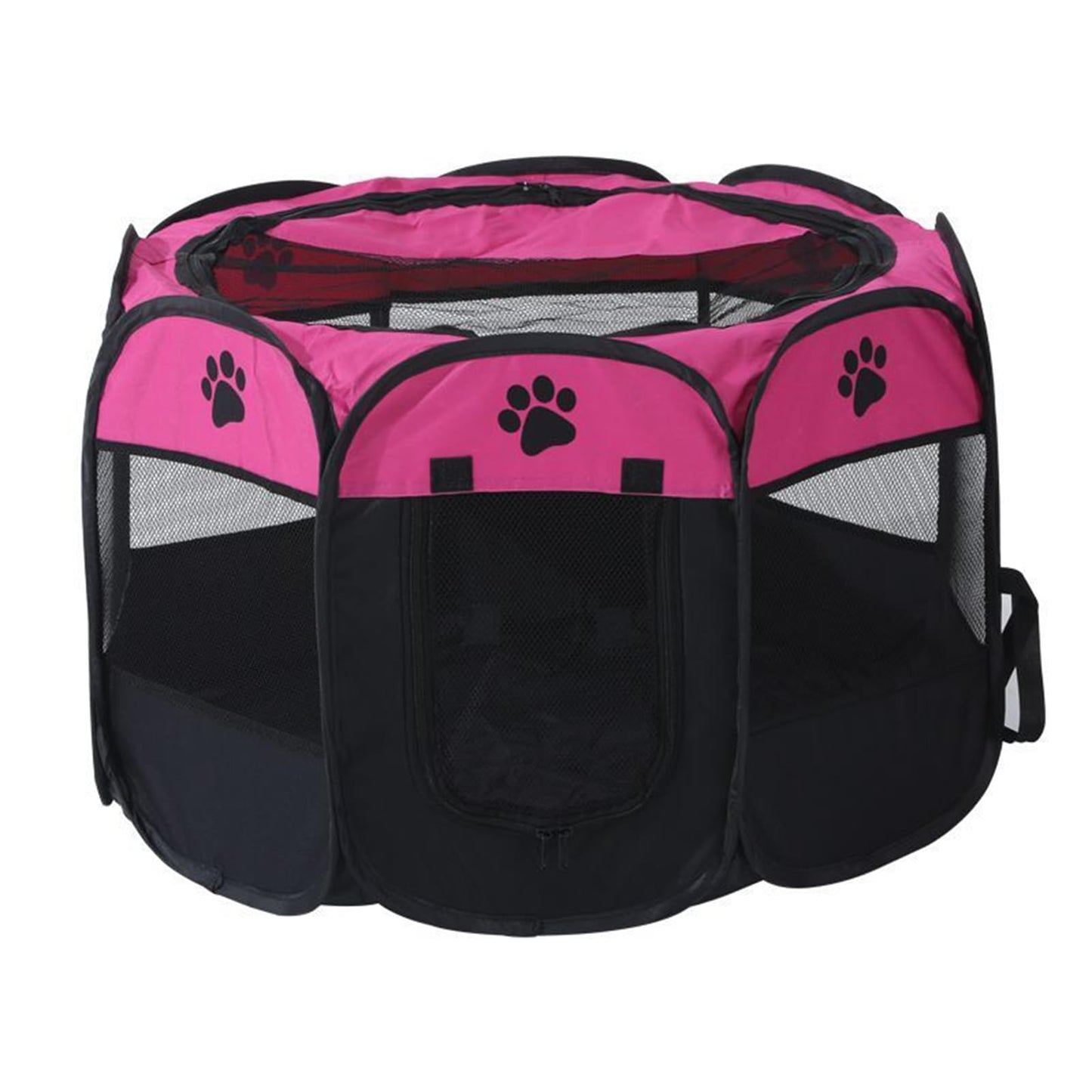 Portable Pet Playpen, Dog Playpen Foldable Pet Exercise Pen Tents Dog House Playground for Puppy Dog/Cat Indoor Outdoor Travel Camping Use Gray Small (29"X29"X17")