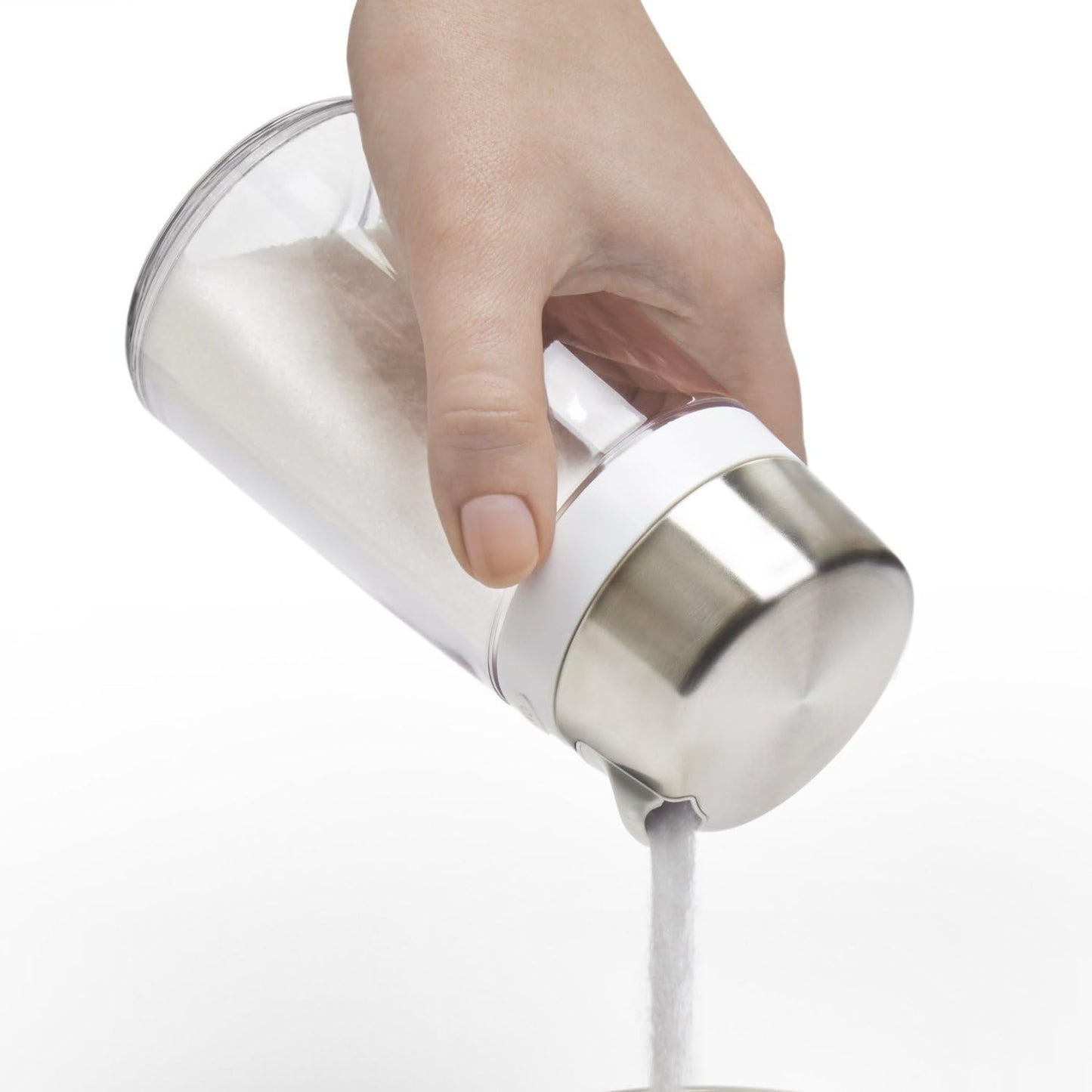 OXO Good Grips Sugar Dispenser – Easy-Pour, No-Mess Plastic Container for Kitchen & Coffee Use