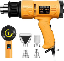Heavy duty heat gun with nozzles