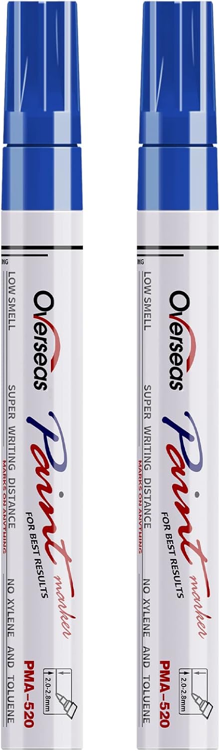Black permanent oil-based paint markers