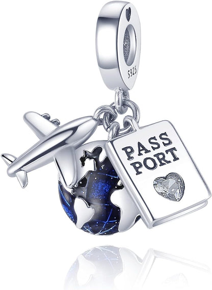 MULA 925 Silver Travel Charm
