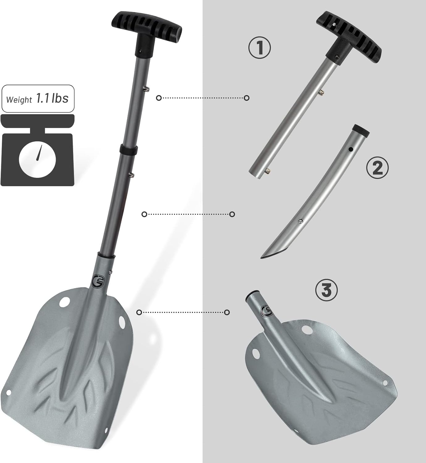 G2 Telescopic Snow Shovel 