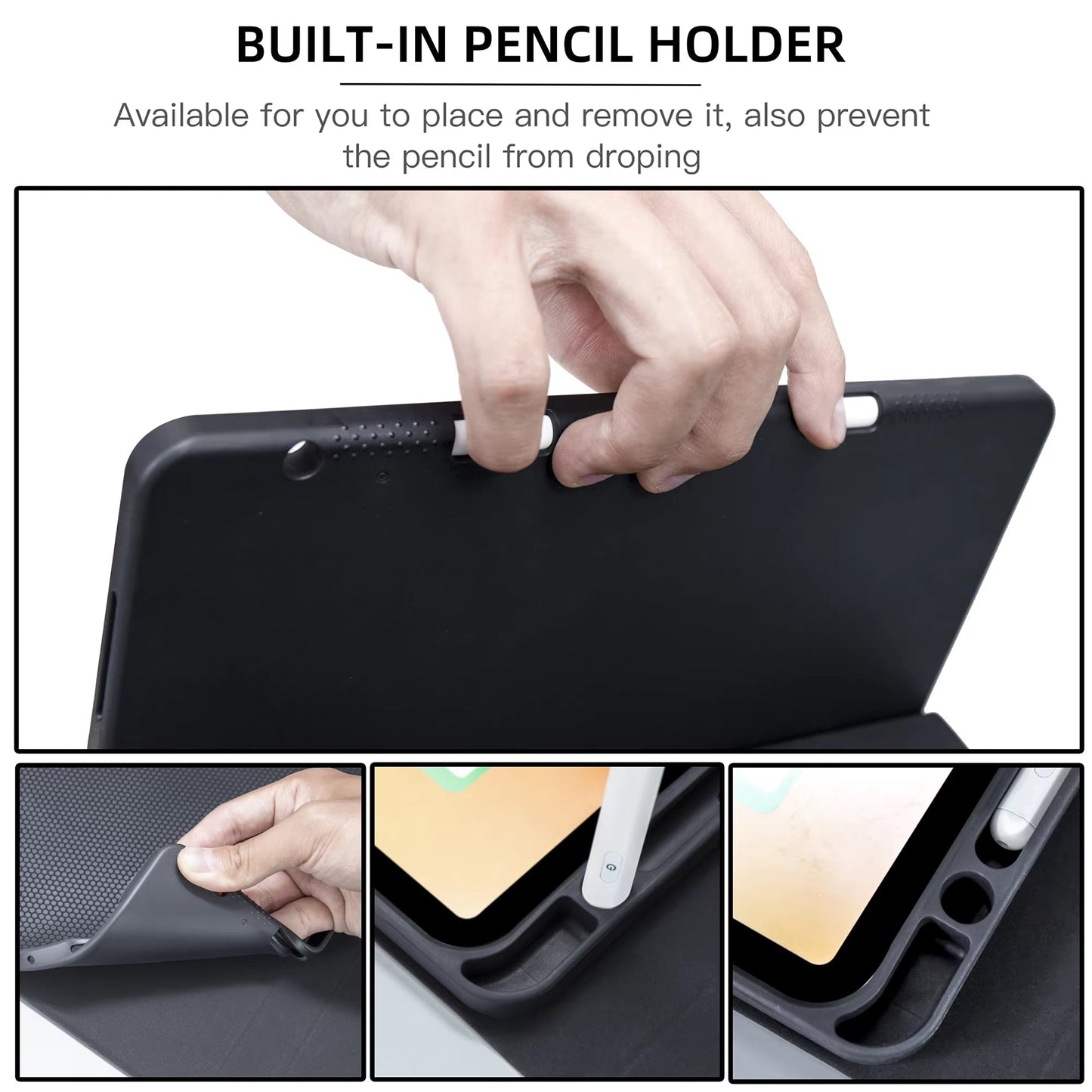 Magic Keyboard & Wireless Mouse Case for iPad & Tablet