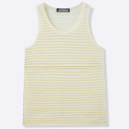 Fitness All-Match Mesh Sleeveless Top Men's Clothing