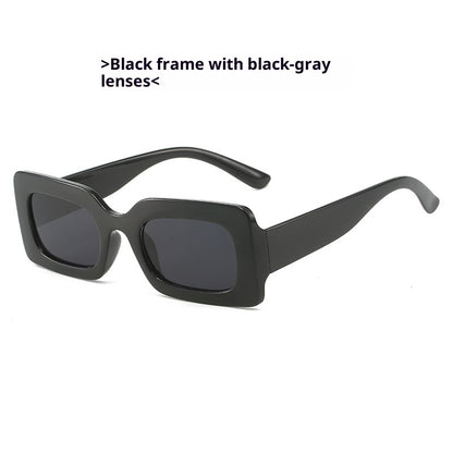 Retro Square Small-Frame Cross-Border Personalized Sunglasses