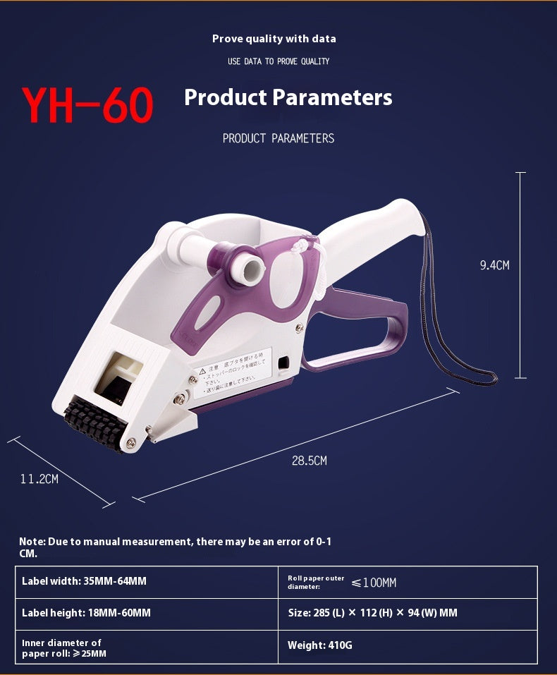 Semi Automatic Flat Small Self-adhesive Label Machine