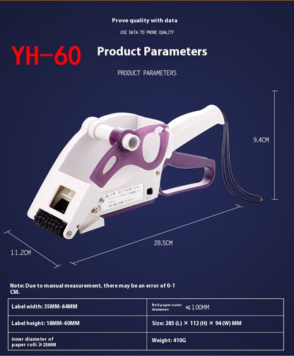 Semi Automatic Flat Small Self-adhesive Label Machine