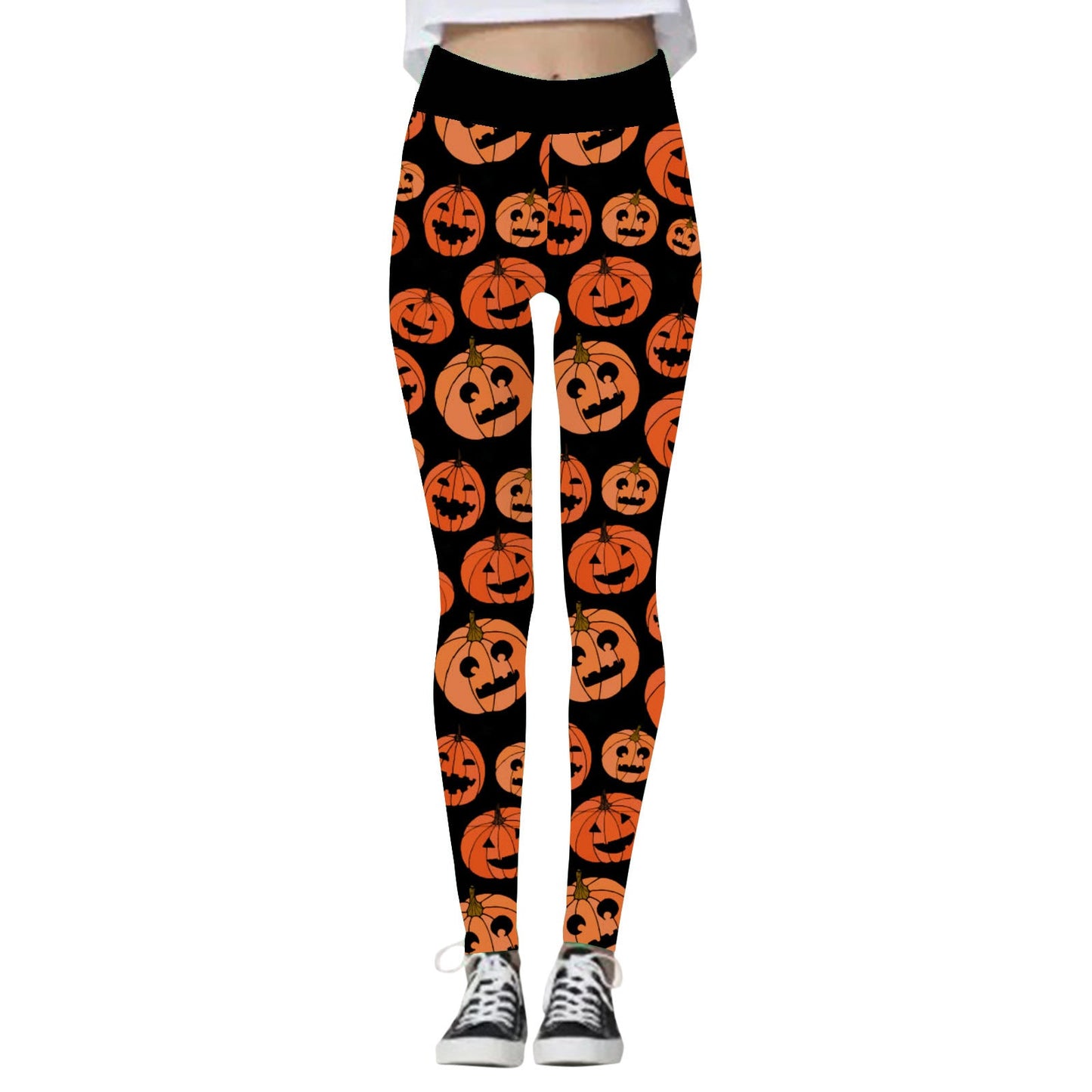 Women's Halloween High Waist Yoga Leggings, Halloween yoga pants, yoga pants, Scary leggings