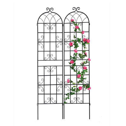 2 Pack Metal Garden Trellis Rustproof Trellis For Climbing Plants
