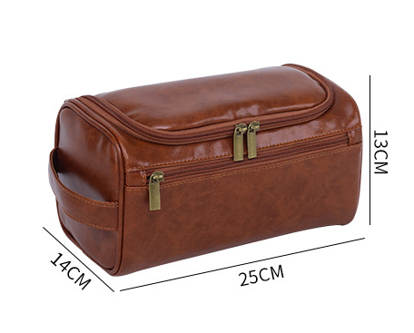 Large Capacity Men’s Toiletries Bag – Waterproof PU Travel Organizer