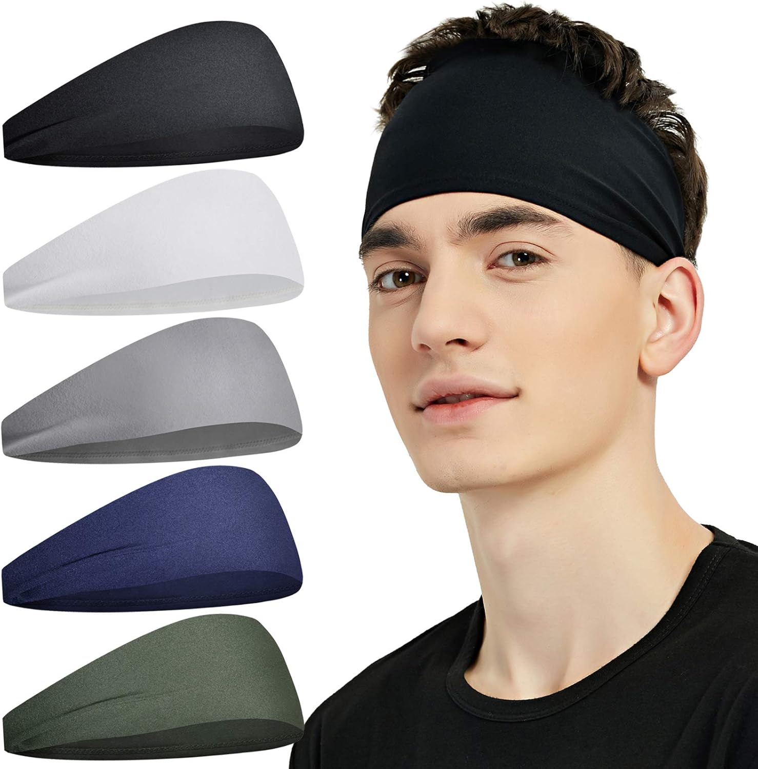 Men’s Moisture-Wicking Sports Headbands