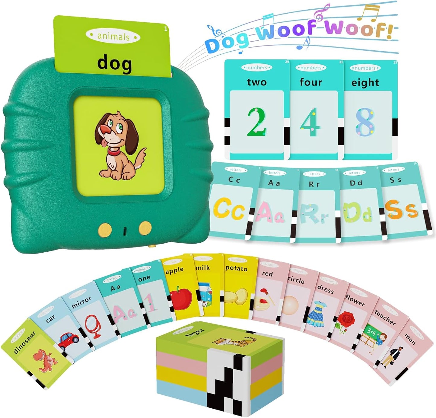 Toddler talking flashcards for speech therapy