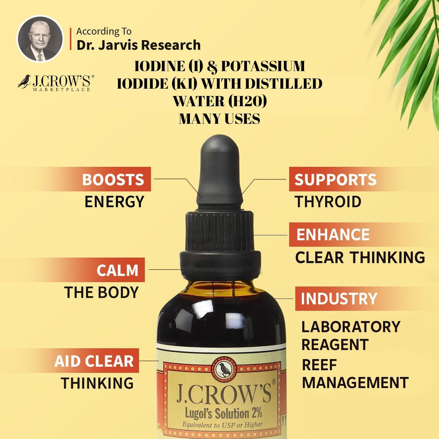 J.CROW’S Lugol's Iodine 2%