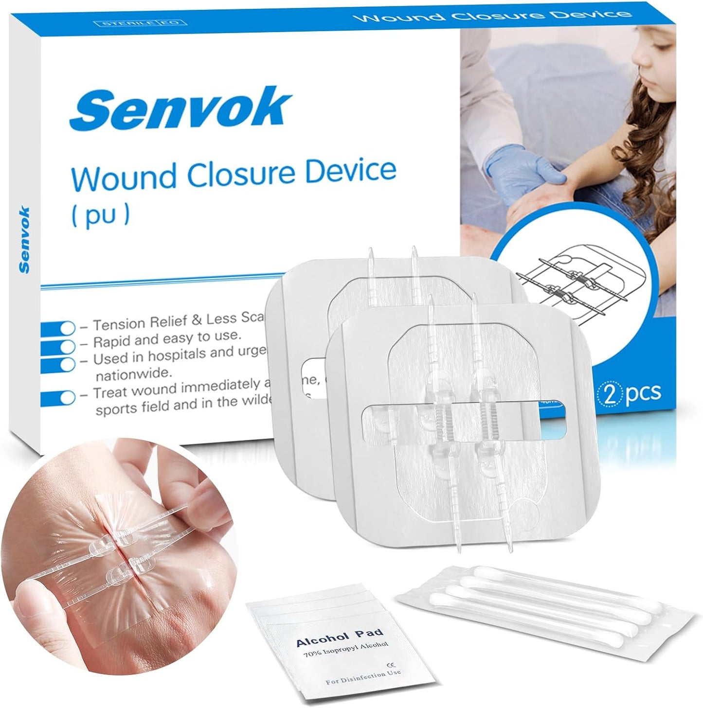 Sutures and Butterfly Bandaids Kit