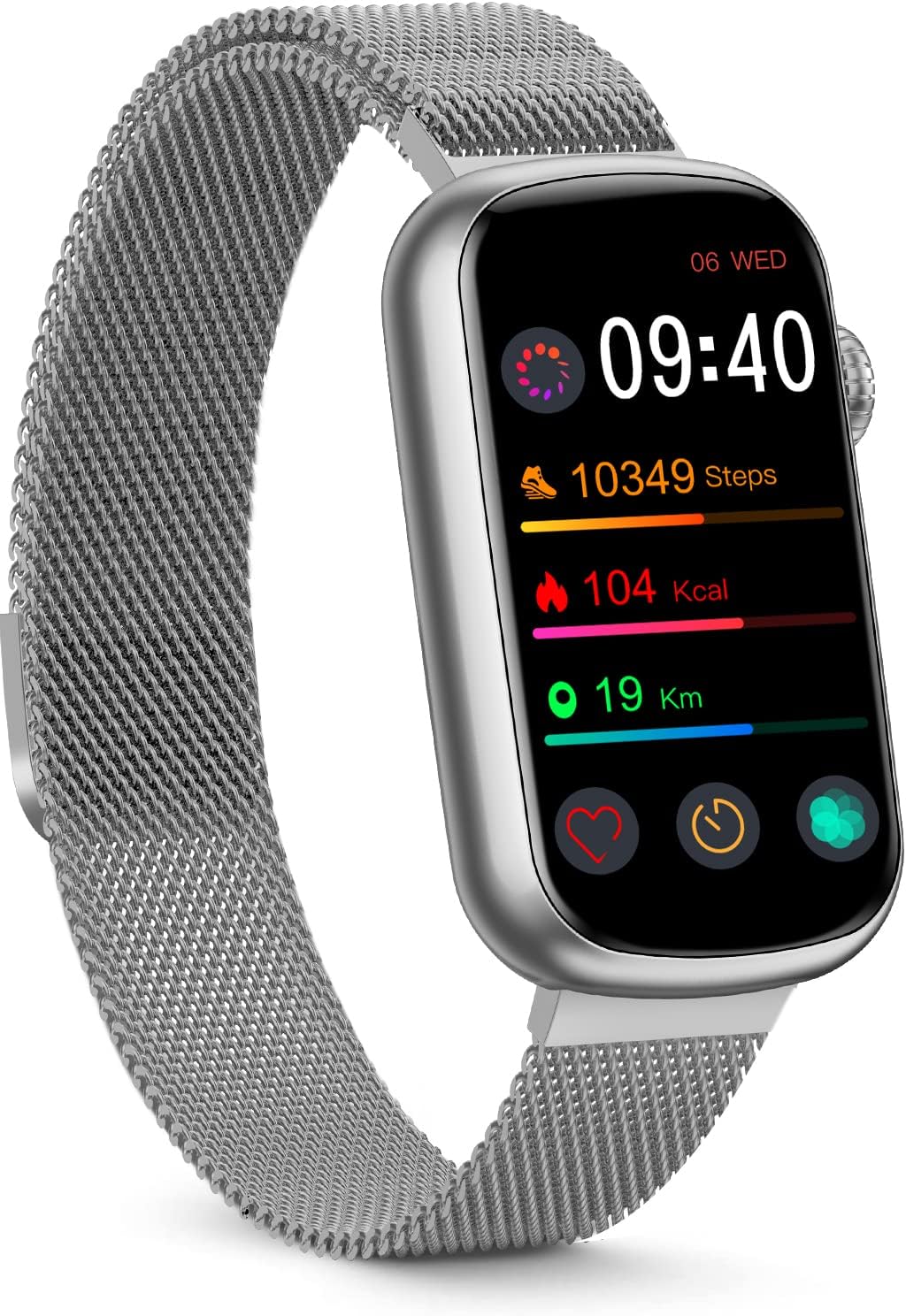 FITVII fitness tracker with health monitoring

