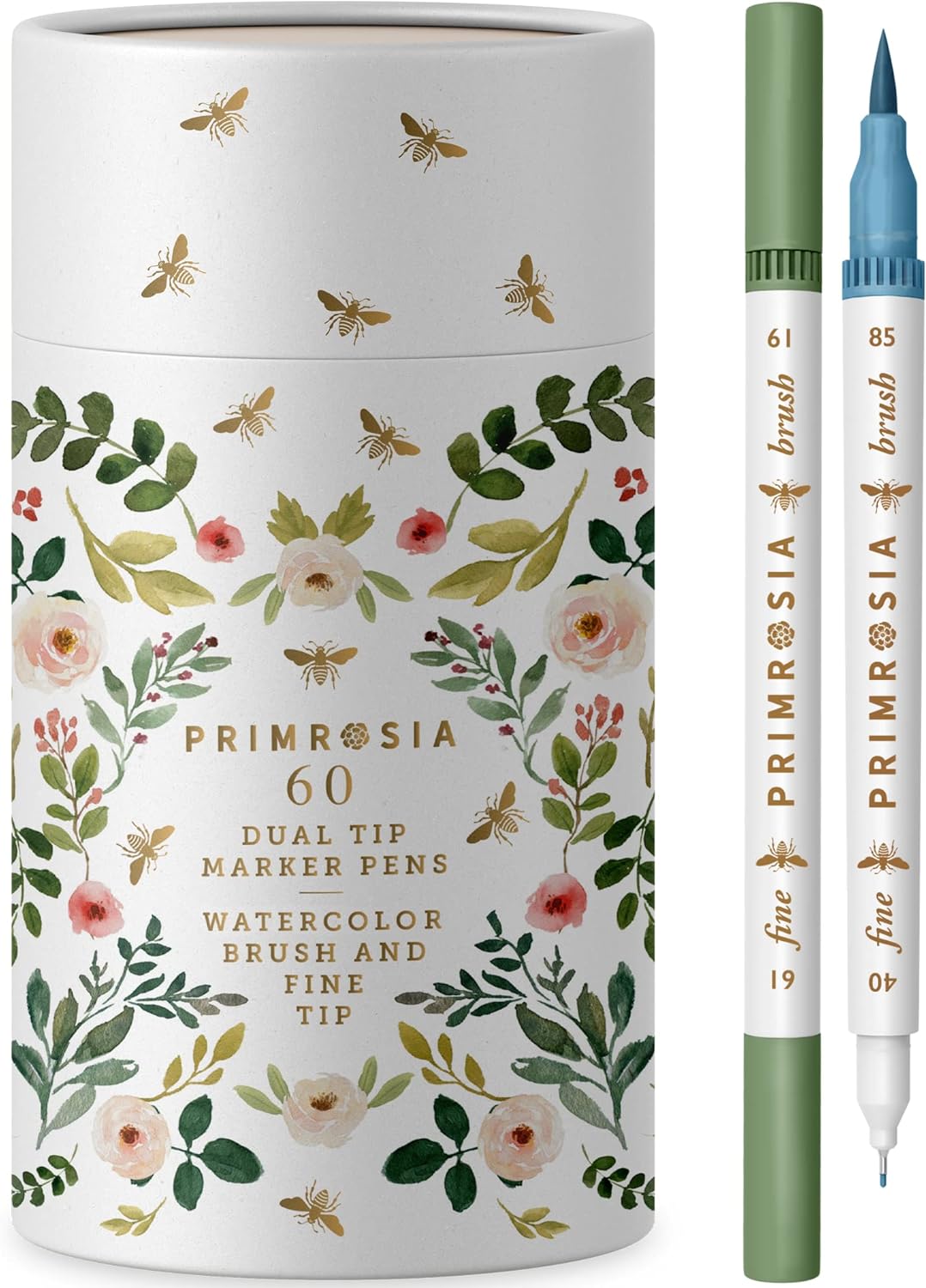 Watercolor Brush and Fine Tip Pens