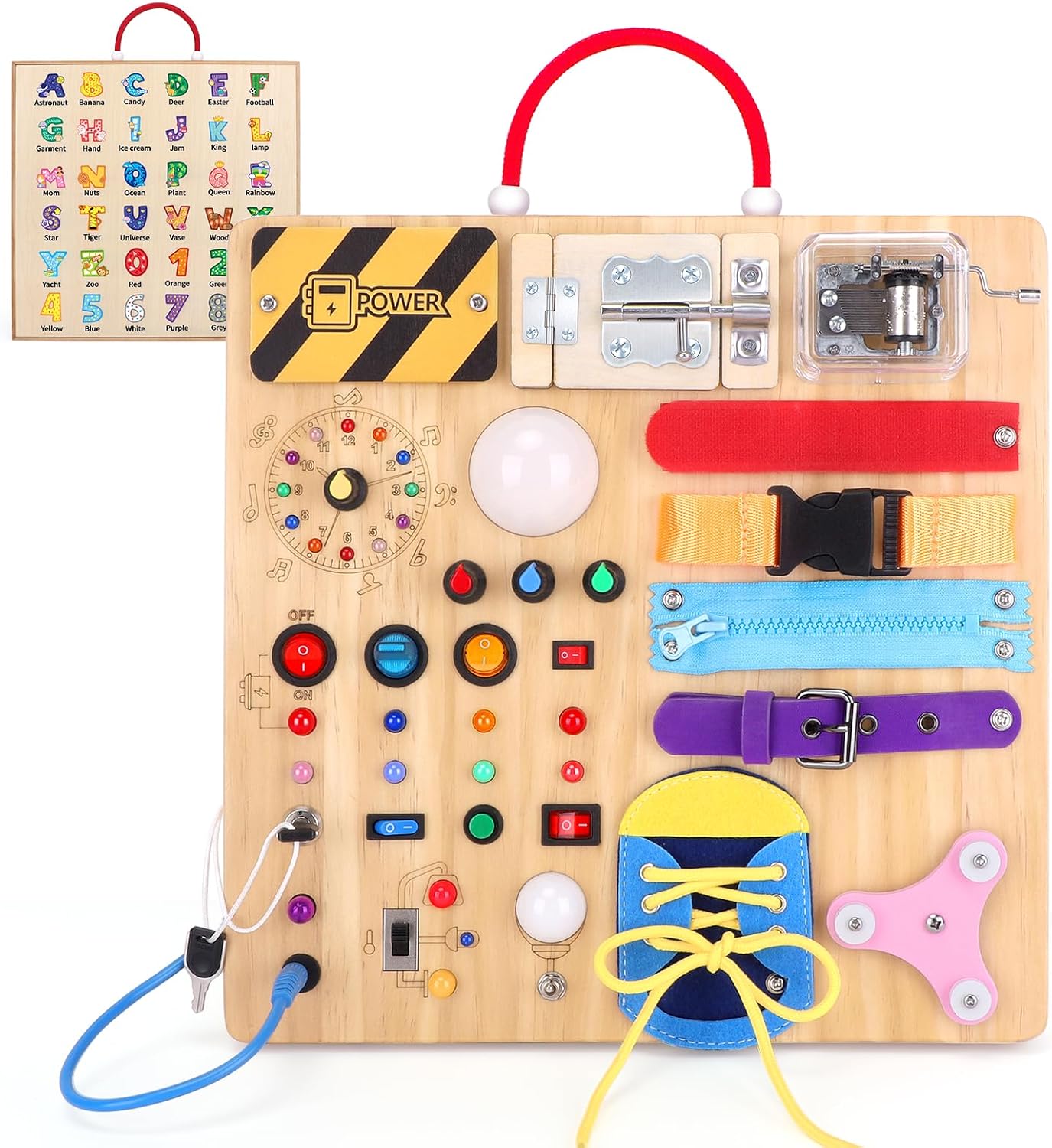 Busy Board Montessori Toy for Toddlers