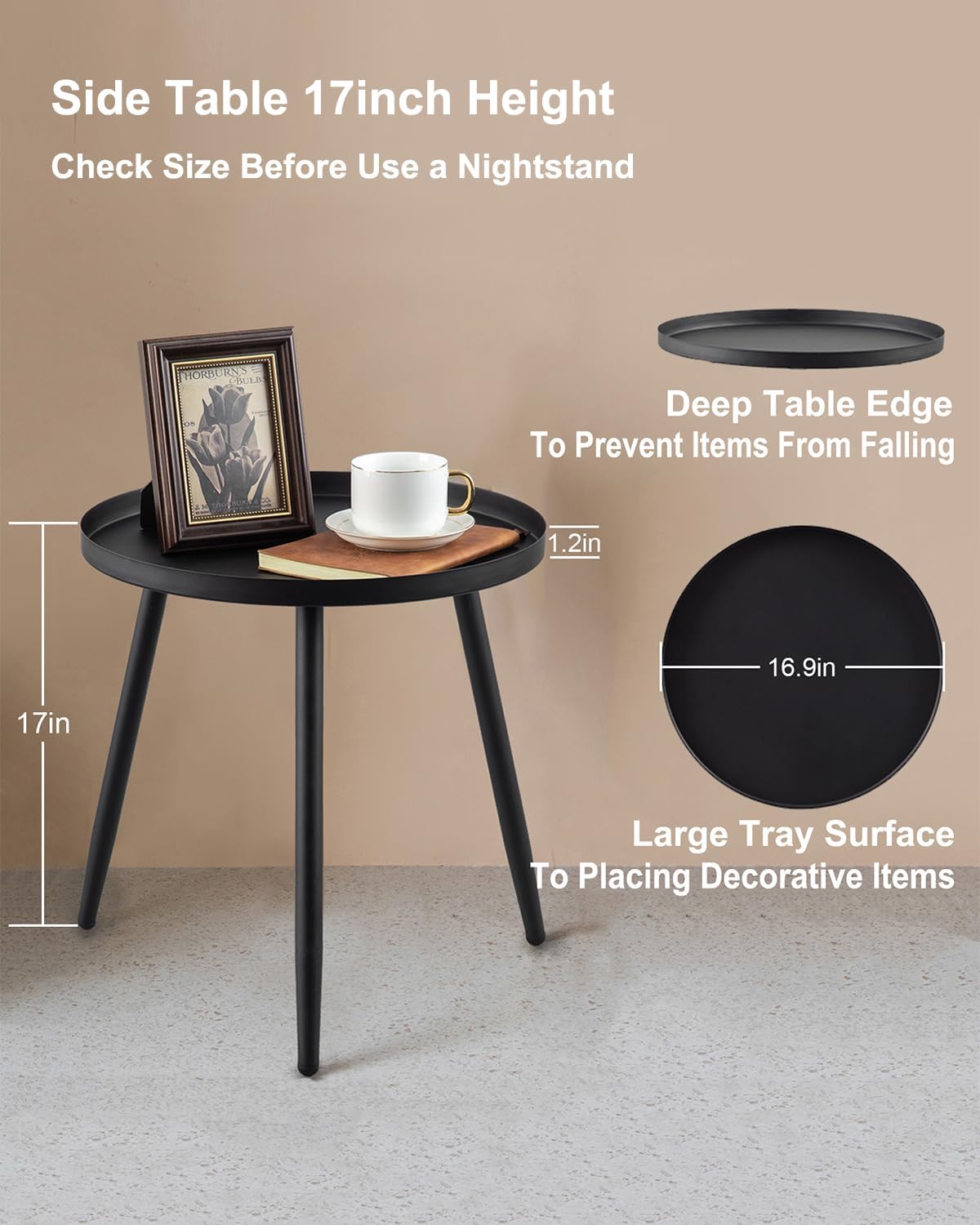 AOJEZOR Side Table 