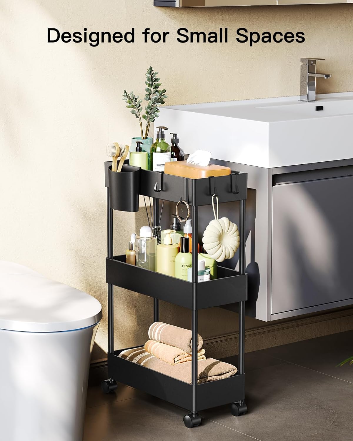 Pipishell Slim Storage Cart
