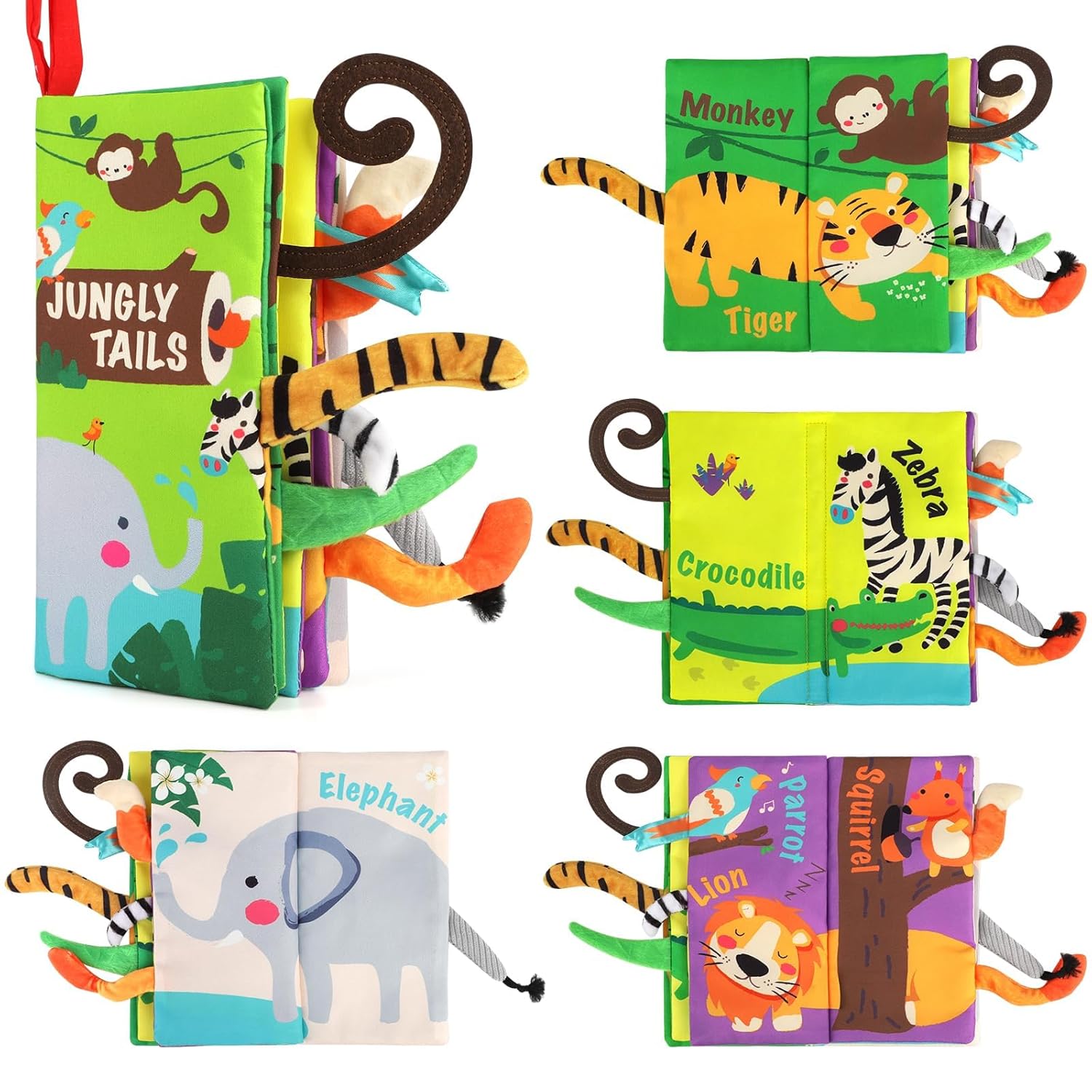 Infant touch and feel cloth book