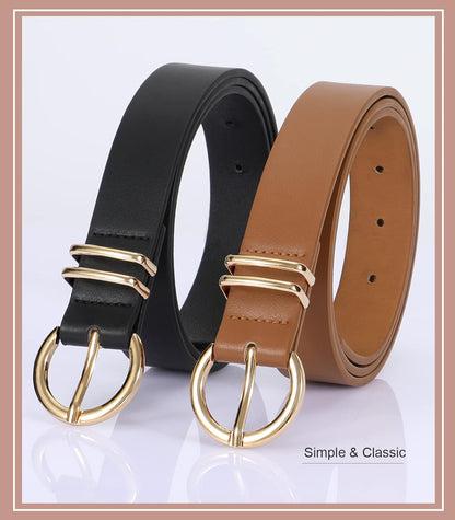 VONMELLI Women's Leather Belts