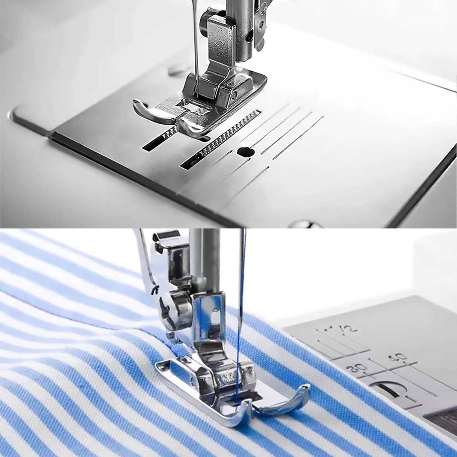 Universal zigzag sewing machine presser foot

