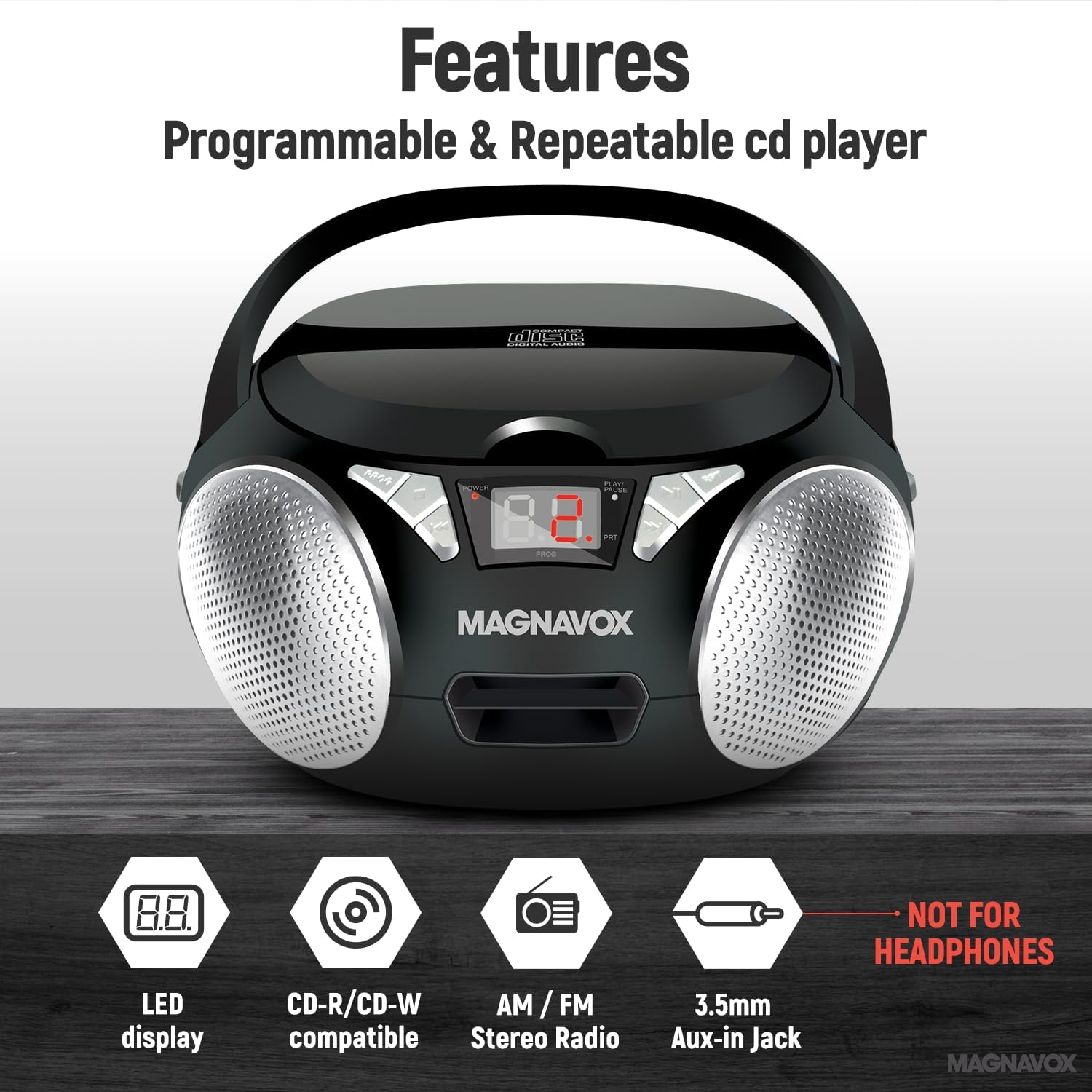 Magnavox MD6924 CD Boombox