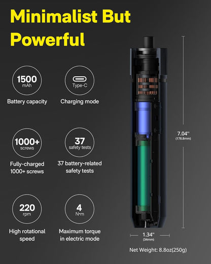 HOTO 3.6V Electric Screwdriver