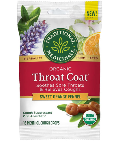 Throat Coat Lemon Ginger Lozenges 