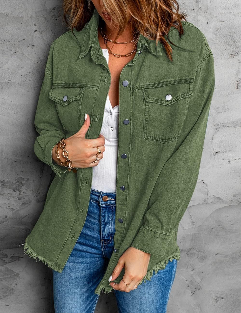 Vetinee Oversized Shacket 