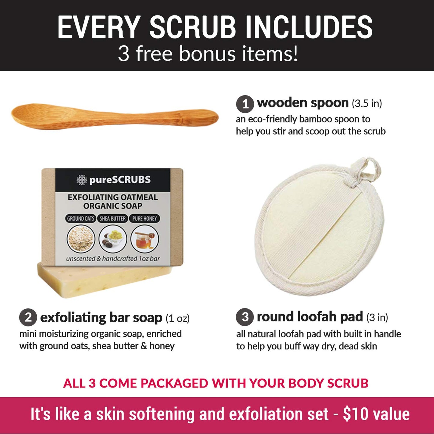 pureSCRUBS Coconut Body Scrub Set