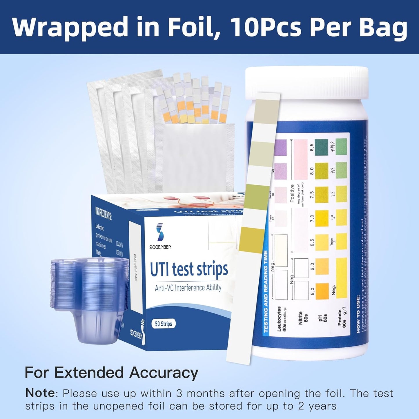 4-in-1 UTI Test Strips 