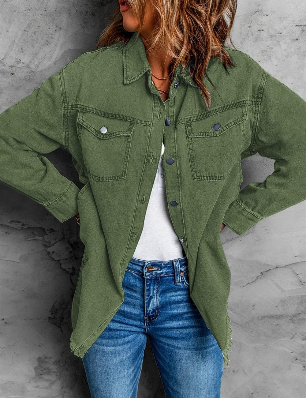 Vetinee Oversized Shacket 