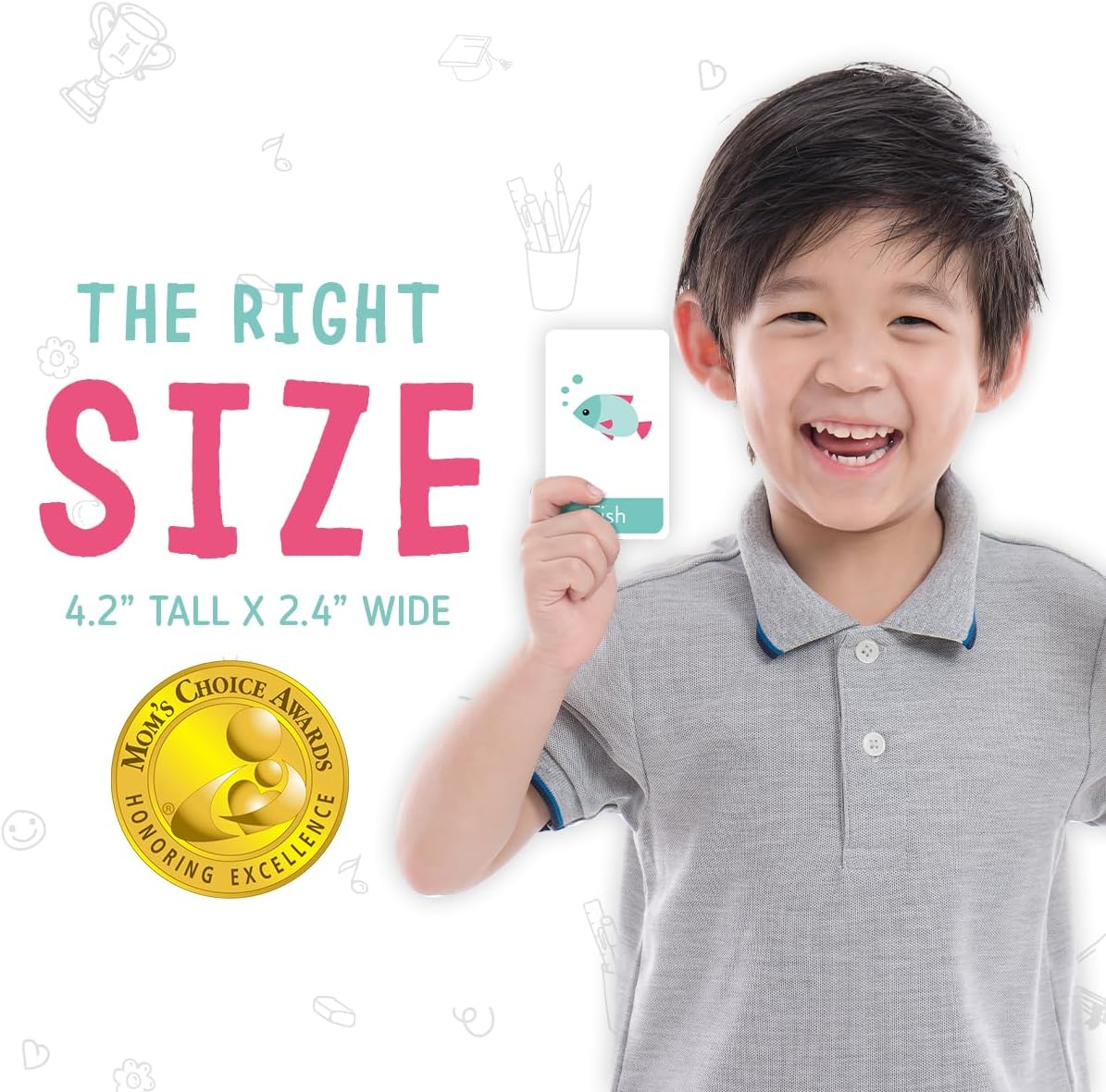 Merka toddler flash cards for learning