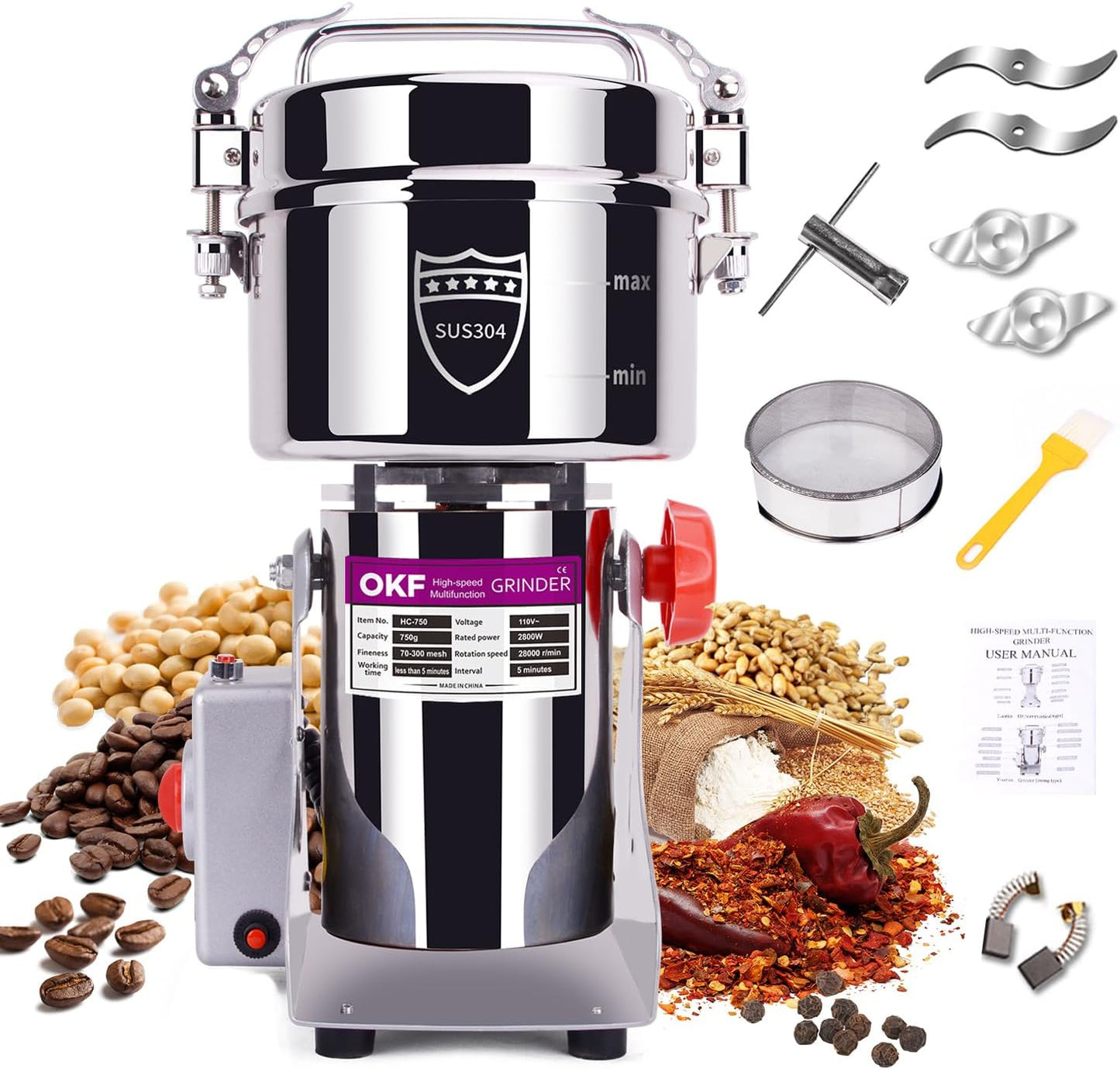 150g Grain Mill Grinder