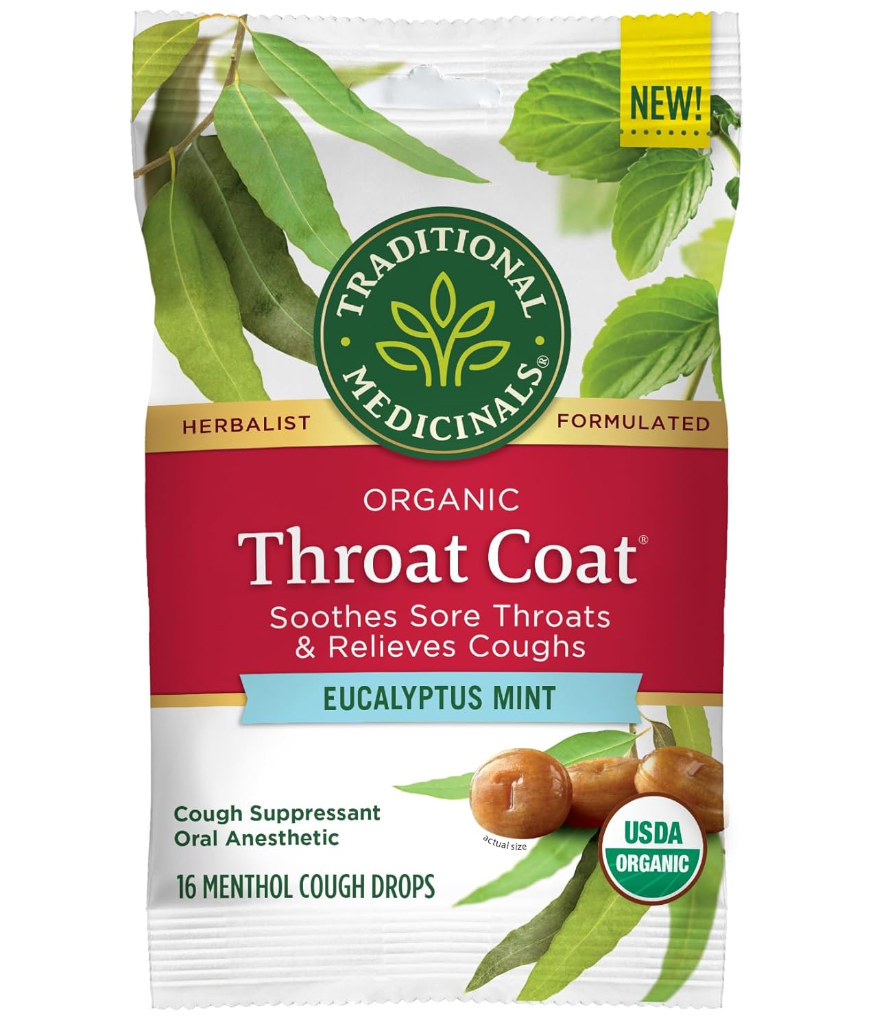 Throat Coat Lemon Ginger Lozenges 