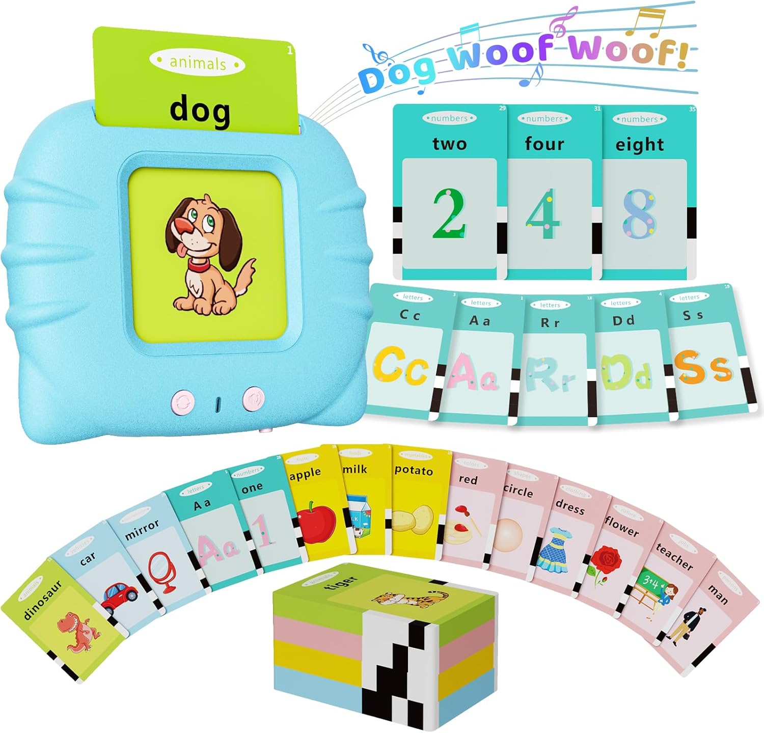 Toddler talking flashcards for speech therapy
