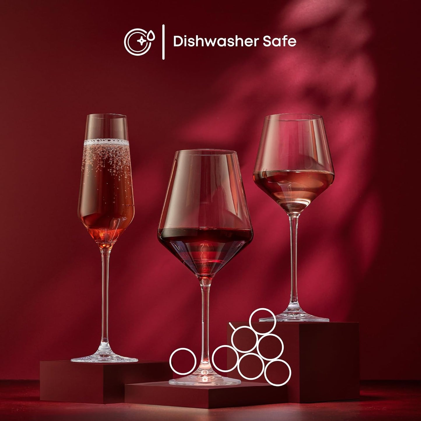 JoyJolt White Wine Glasses