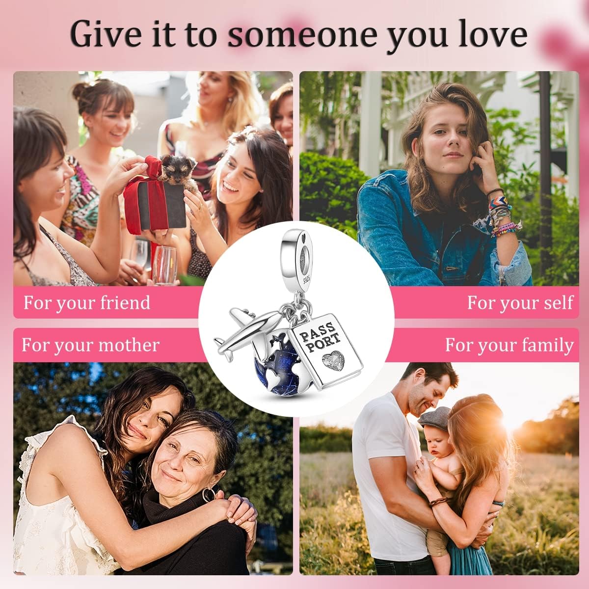 MULA 925 Silver Travel Charm
