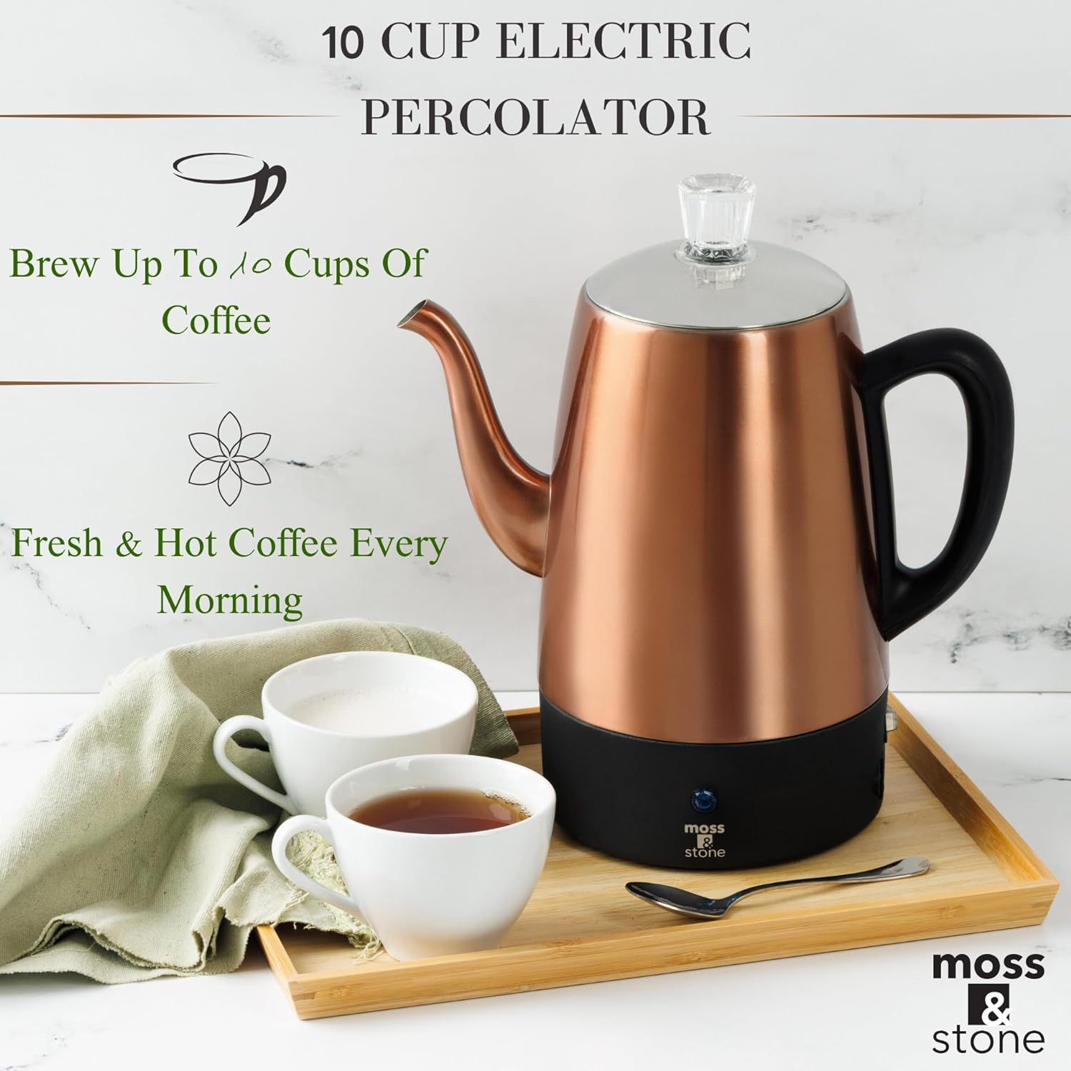 Moss & Stone Electric Coffee Pot 