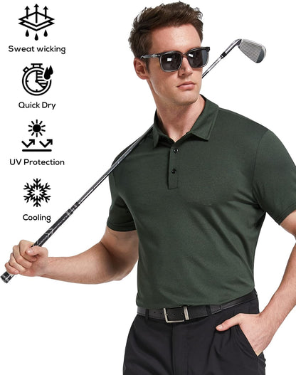 ELALEO Men's Polo Shirts 