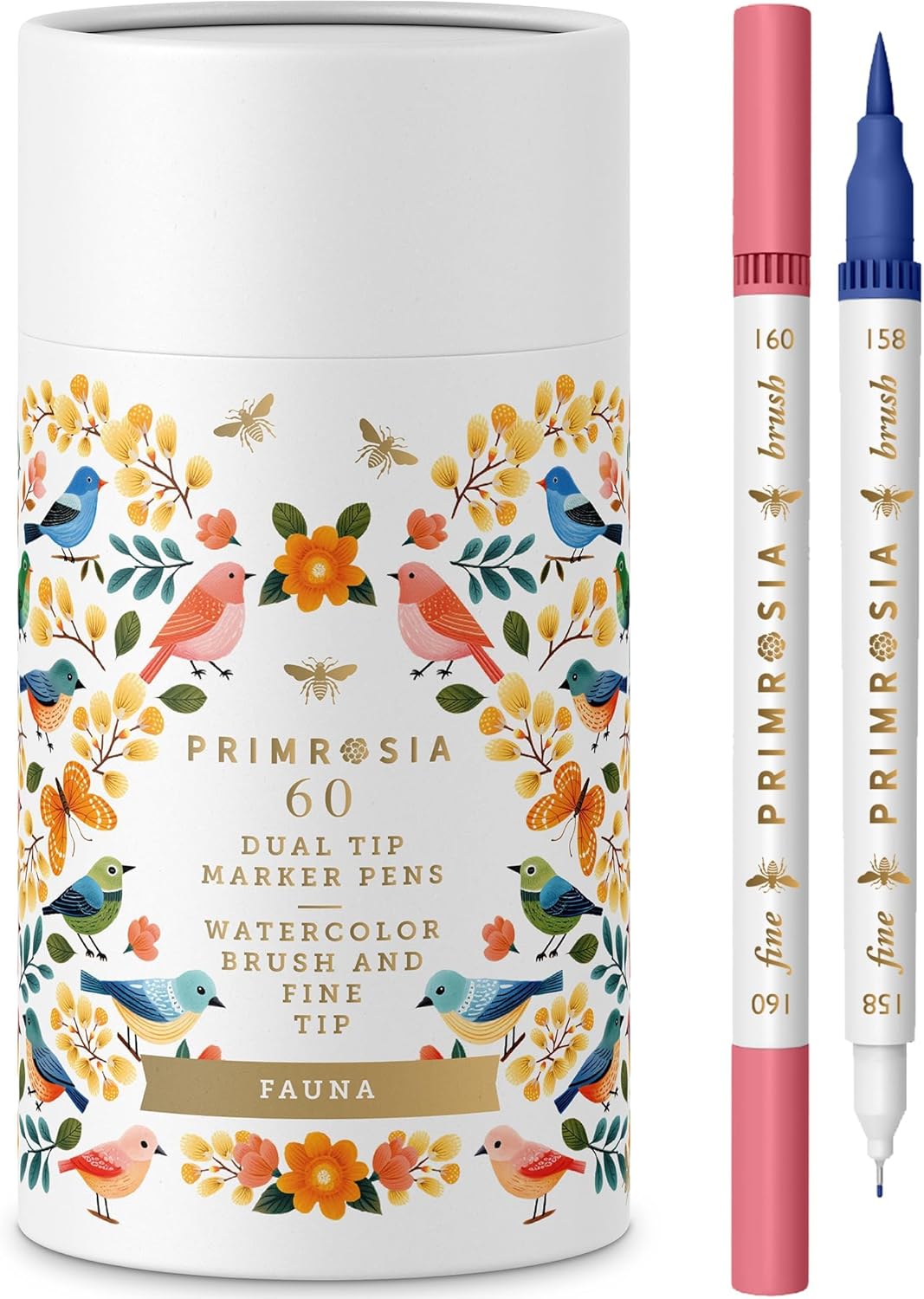 Watercolor Brush and Fine Tip Pens