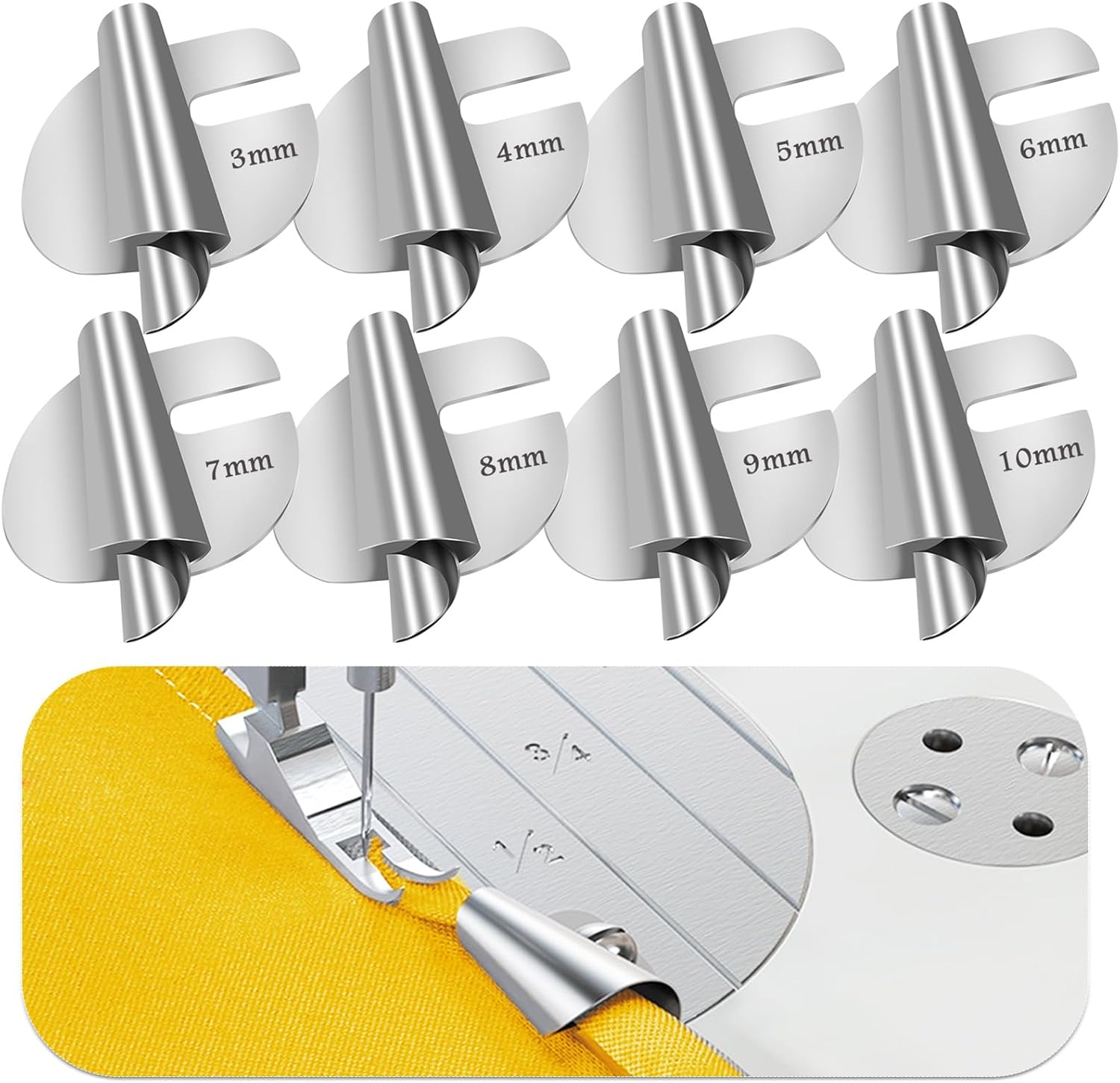 Magnetic seam guide for sewing machines