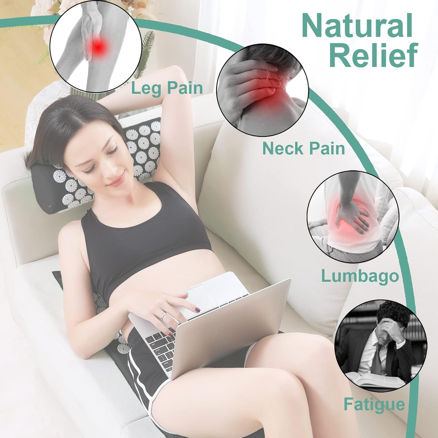 XiaoMaGe Acupressure Mat Set