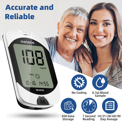 Metene TD-4116 Glucose Monitor Kit