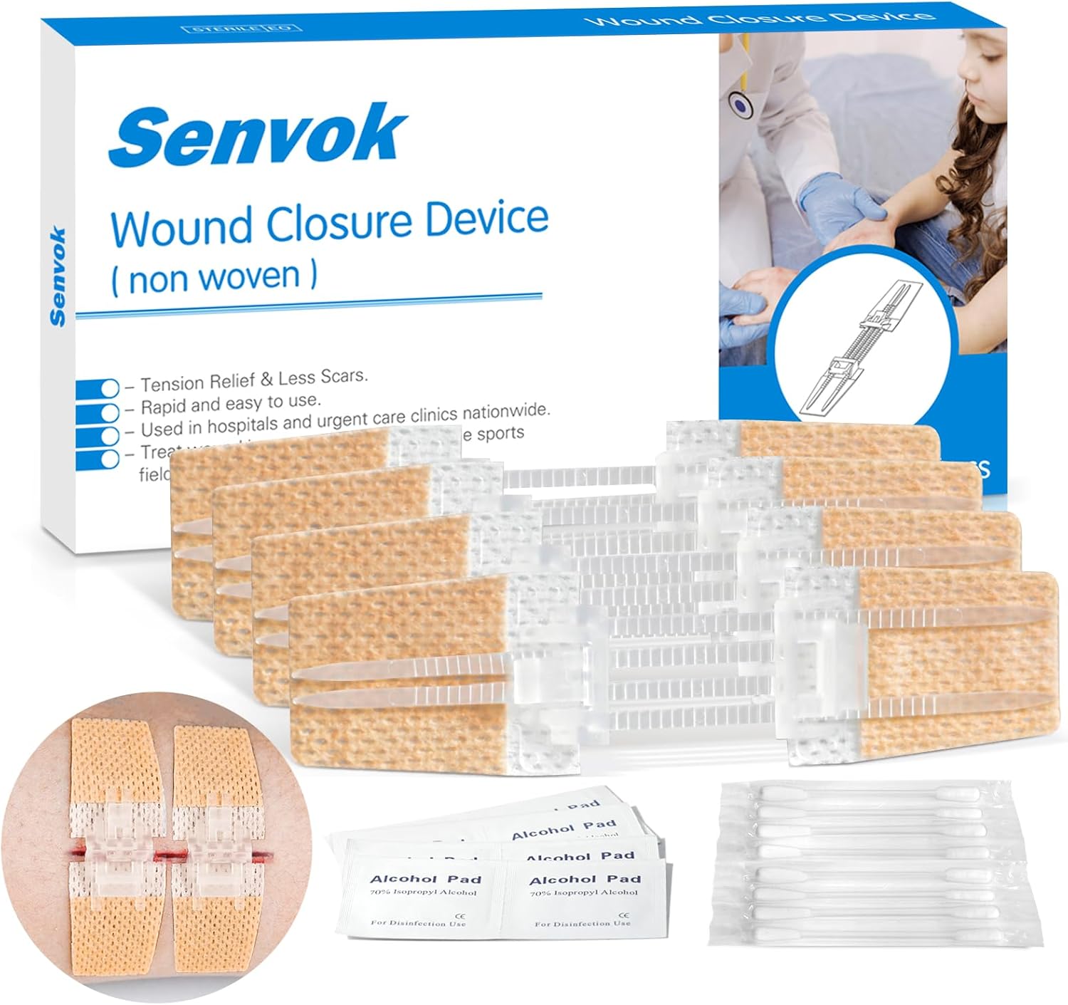 Sutures and Butterfly Bandaids Kit